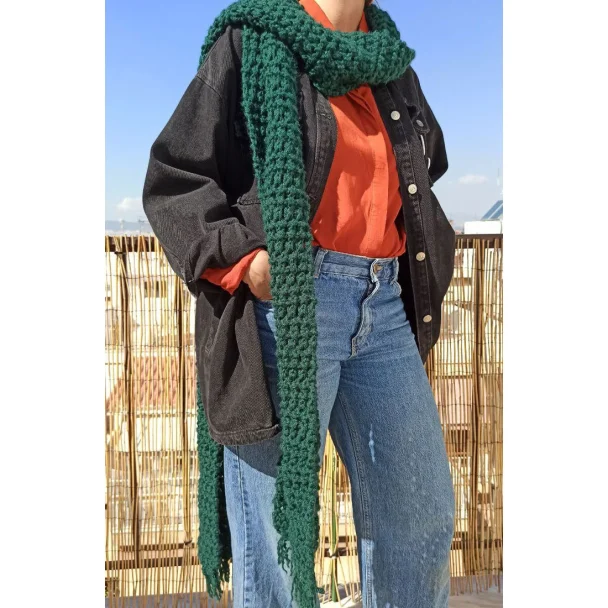 Πλεκτό Κασκόλ Green Witchy Scarf